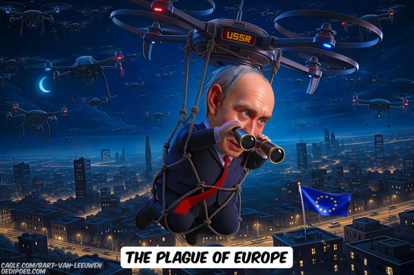 Russian drones in European Airspace