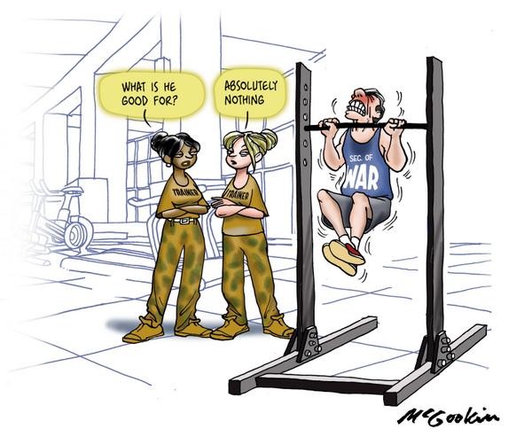 Hegseth doesn't impress female soldiers