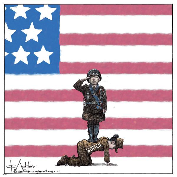 Peter Hegseth is Patton standing on women