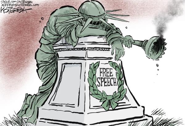 click or tap to zoom Mourning the loss of Free Speech