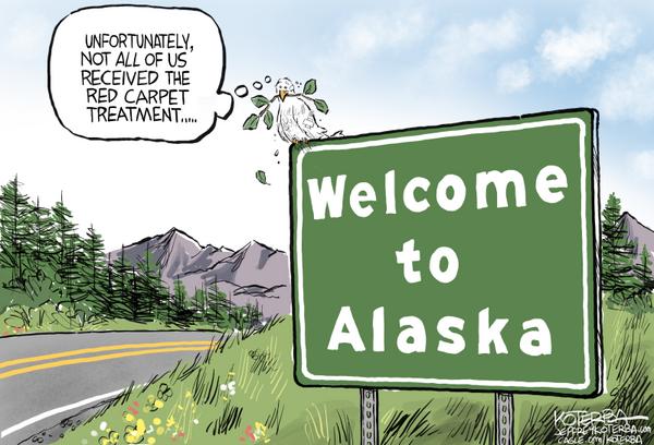 No red carpet for the dove of peace