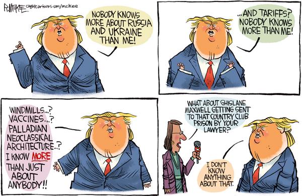click or tap to zoom Trump Knows More Except About Epstein