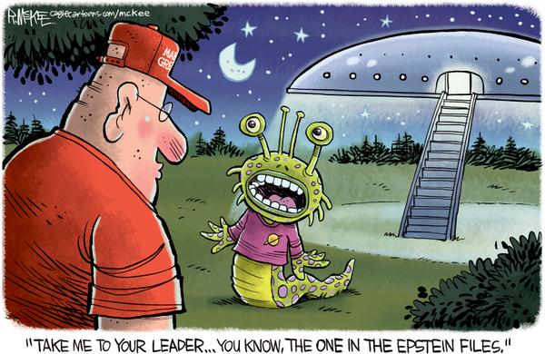 click or tap to zoom Take Me To Your Leader In The Epstein Files