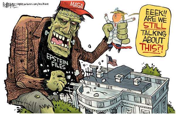 click or tap to zoom Trump's MAGA Epstein Frankenstein Revolts