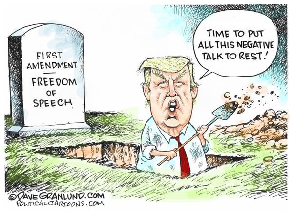 Freedom of speech and trump
