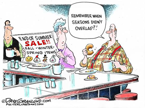 Seasons and sales overlap