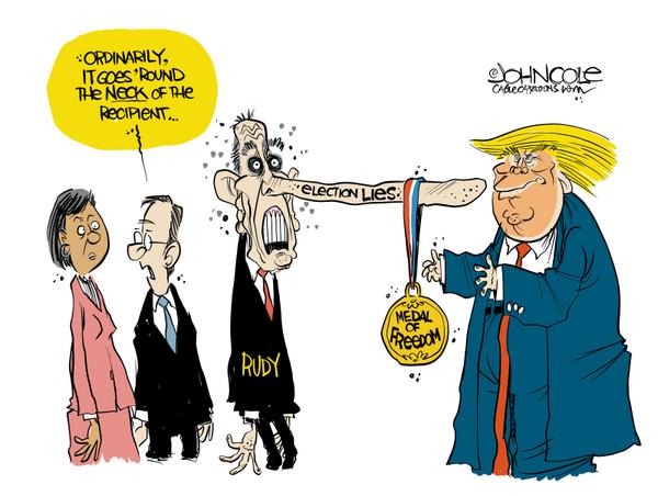 click or tap to zoom Giuliani to get Medal of Freedom