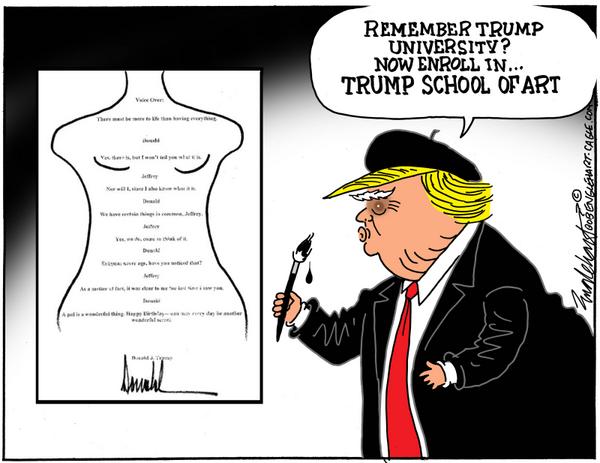 Trump's Lewd Drawing For Epstein's Birthday