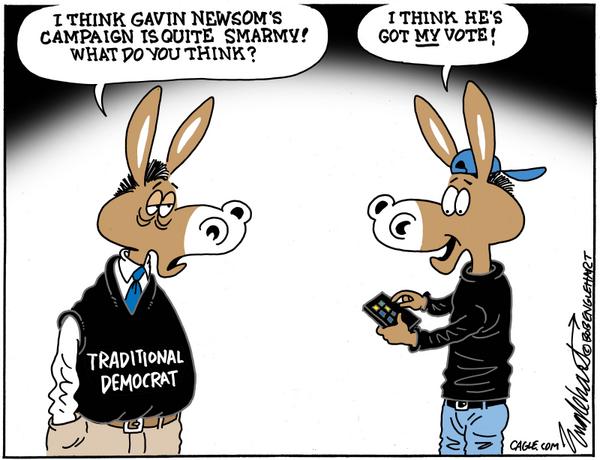 click or tap to zoom Gavin Newsom's Campaign