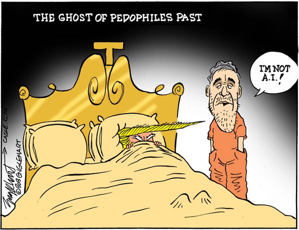 click or tap to zoom Trump Haunted By Jefferey Epstein