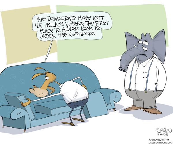 click or tap to zoom Democrats Party Is Losing Voters