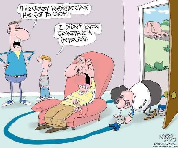 click or tap to zoom Gerrymandered Districts