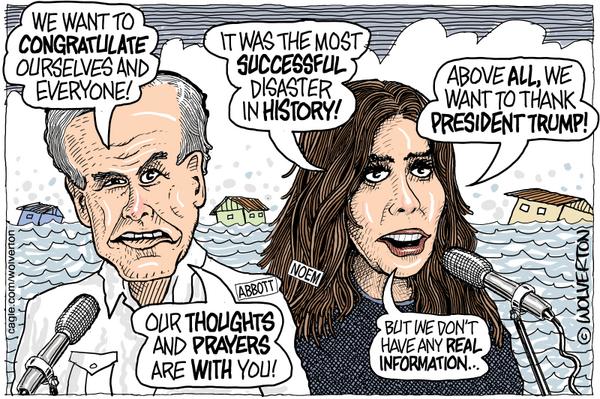 click or tap to zoom Noem and Abbott Flood Press Conference