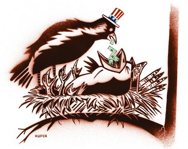 click or tap to zoom Increasing Military Budget,Cutting Social Programs