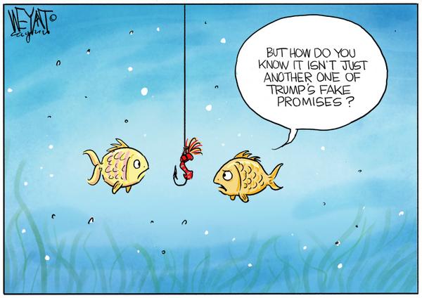 Hooked on Trump's Fake Promises