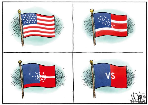 click or tap to zoom American Red vs Blue Flag
