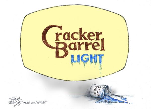 click or tap to zoom Cracker Barrel Marketing Blunder