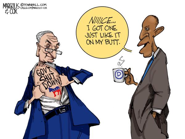 click or tap to zoom The Democrats' Shutdown