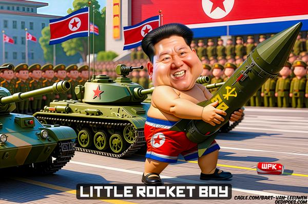 Kim showing his missile