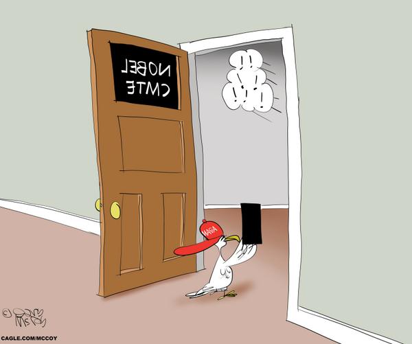 Peace Dove Mad About Nobel Prize
