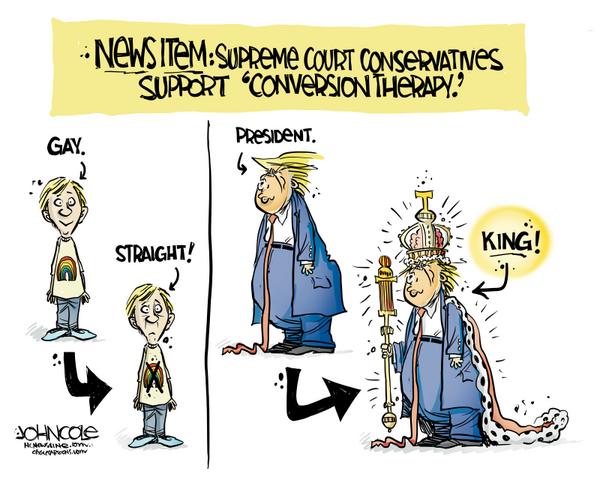 SCOTUS conservatives convert president to king