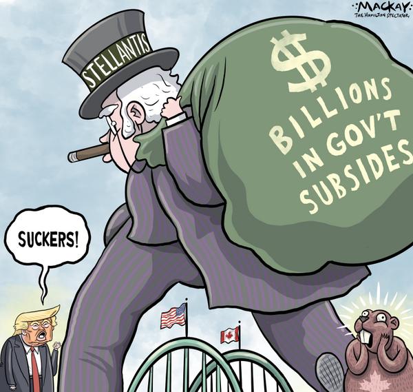 Stellantis takes Canadian subsidy cash to US