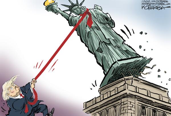 click or tap to zoom The fall of Democracy?