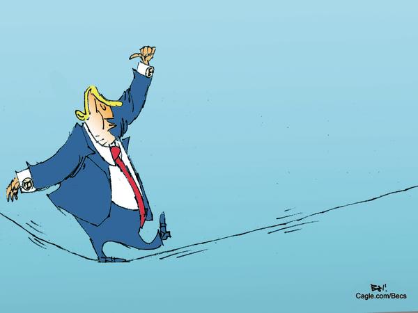 click or tap to zoom The world on edge with Donald Trump