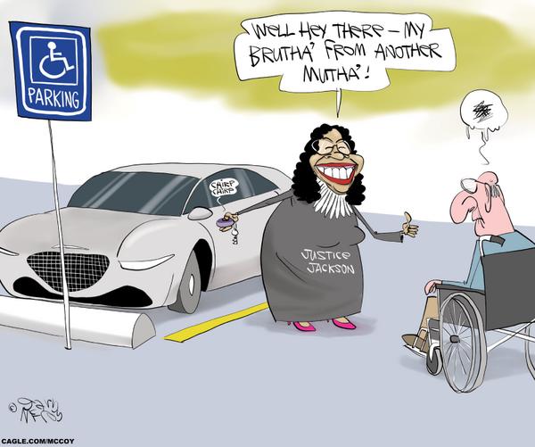 click or tap to zoom Justice Jackson Says Blacks Are Disabled