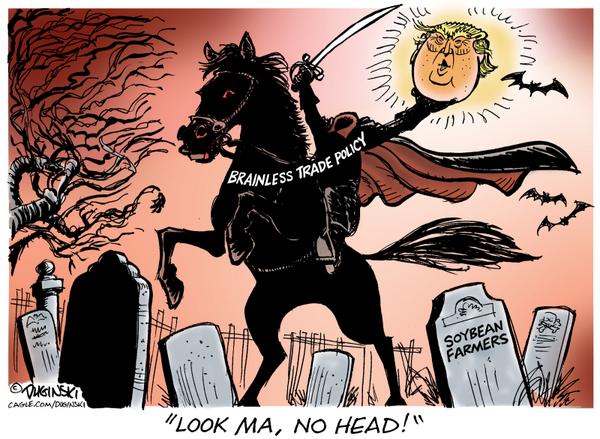 click or tap to zoom The Headless Horseman of international trade