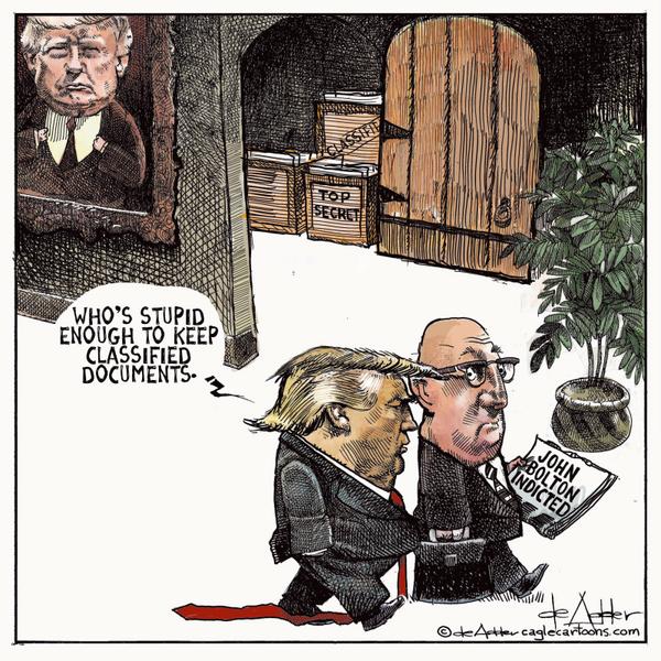 click or tap to zoom Trump kept classified documents like Bolton