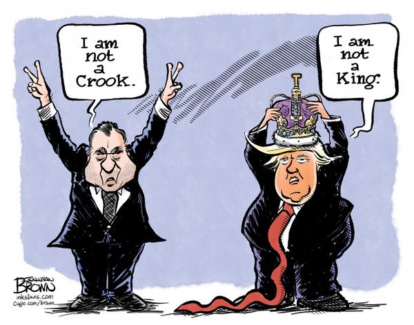 click or tap to zoom Nixon and Trump tell similar lies
