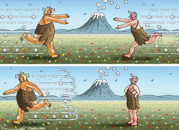 click or tap to zoom LOVE TROUBLE IN THE NEANDERTHAL PARADISE
