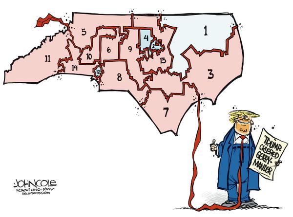 click or tap to zoom NC Trump-ordered gerrymander ties up democracy