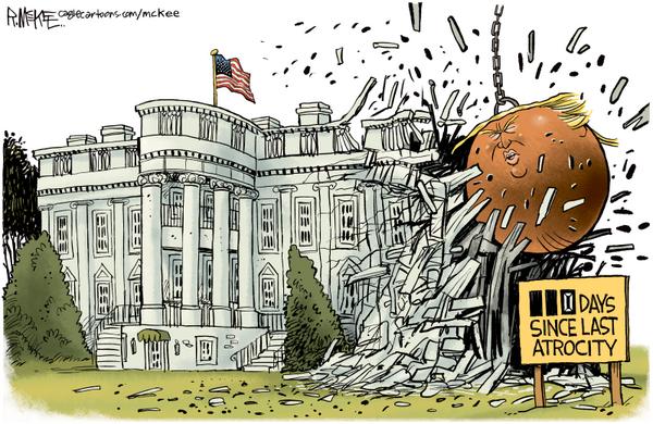 click or tap to zoom Trump Demolishes White House