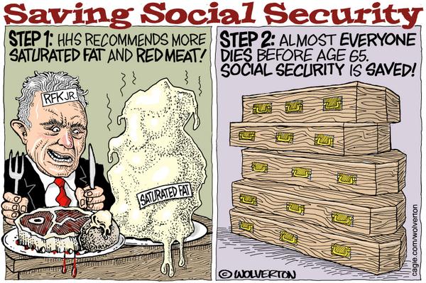 click or tap to zoom Eat Cholesterol, Die Early, Save Social Security