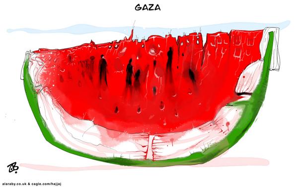 click or tap to zoom Melon Slice Gaza Genocide War Palestine Return