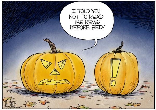 click or tap to zoom Bad News Pumpkin