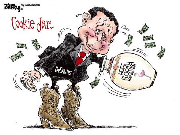 click or tap to zoom DeSantis and Missing $10 Million FLORIDA