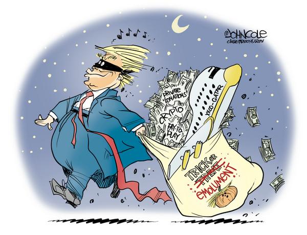 Trump goes trick-or-emolumenting