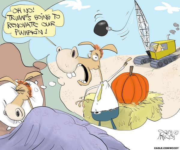 click or tap to zoom Trump Renovates The Pumpkin