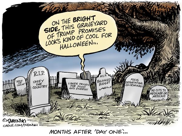 click or tap to zoom Graveyard of Trump promises
