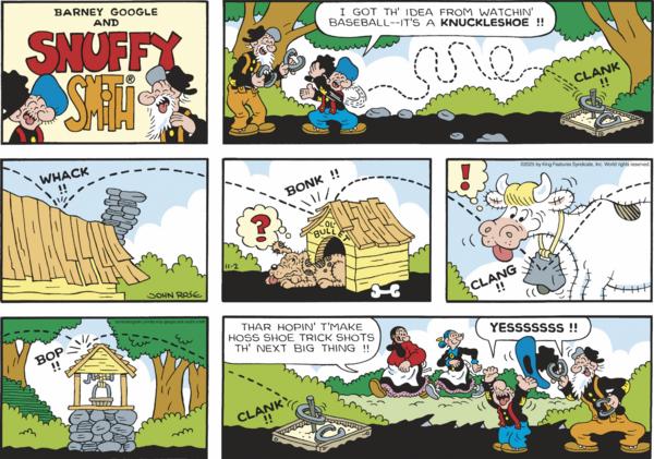 click or tap to zoom Barney Google And Snuffy Smith for 11/2/2025