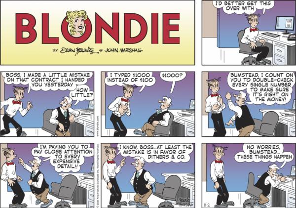 click or tap to zoom Blondie for 11/2/2025