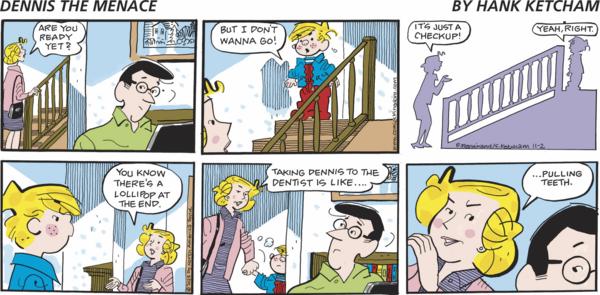 click or tap to zoom Dennis the Menace for 11/2/2025