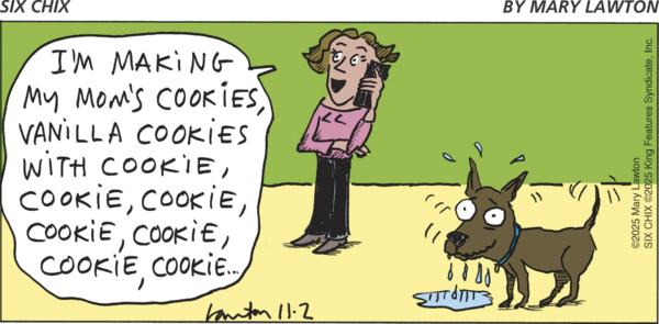 click or tap to zoom Six Chix for 11/2/2025