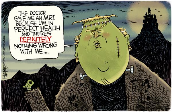 click or tap to zoom Trumpenstein Gets An MRI