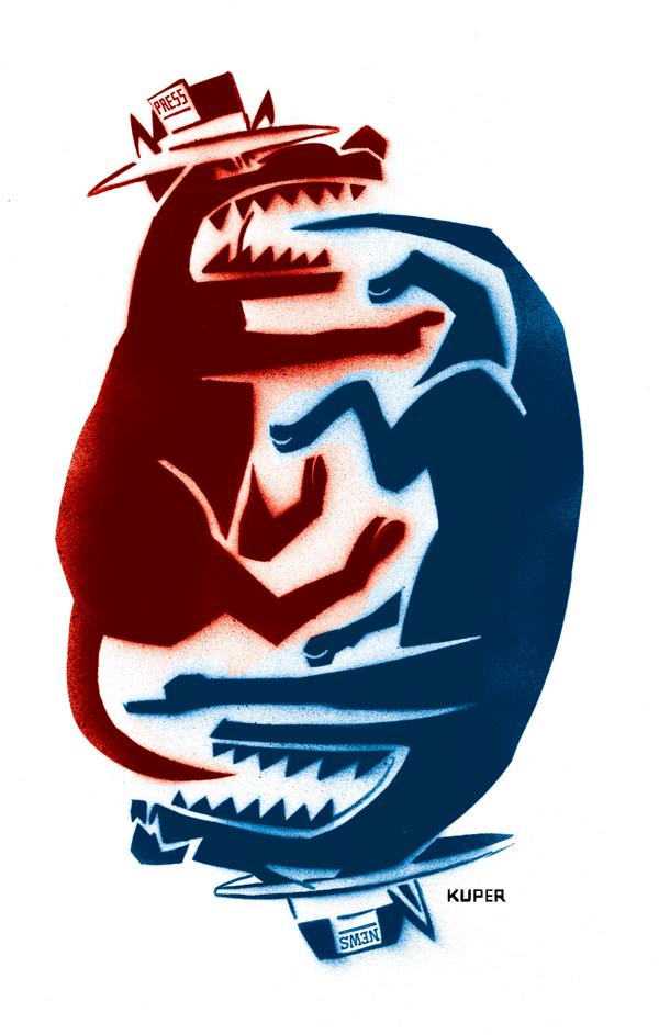 click or tap to zoom News Cycle : Dogs Chasing Their Own Tales