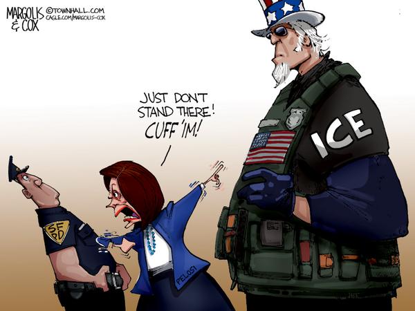 click or tap to zoom Nancy Pelosi Wants To Arrest ICE Agents
