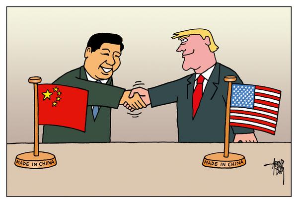 click or tap to zoom Trump meets XiJinping